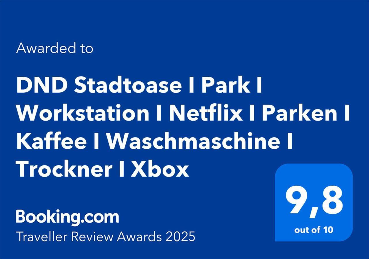 Dnd Stadtoase I Park I Workstation I Netflix I Parken I Kaffee I Waschmaschine I Trockner I Xbox Würzburg Dış mekan fotoğraf